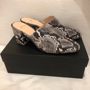 J.Crew snake Sophie mule 8 1/2
